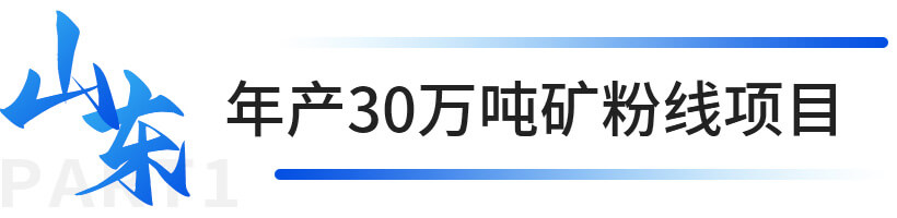 山東年產(chǎn)30萬(wàn)噸礦粉線項(xiàng)目